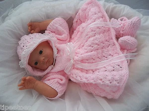 BABY KNITTING PATTERNS DK 28 RIANNA GIRLS OR REBORN DOLLS PRECIOUS NEWBORN KNITS