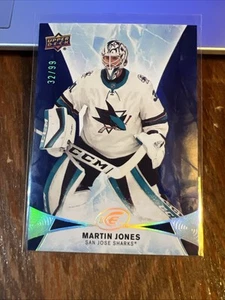 Martin Jones 2021-22 Upper Deck Ice 2020-21 Base Royal Blue #7 /99 Sharks - Picture 1 of 7