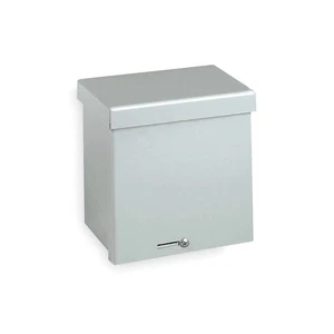 Wiegmann Lockable Hasp Electrical Enclosure, 10 in H, 6 in D, 10 in W, 3R, Steel - Picture 1 of 5