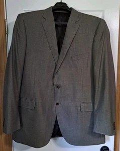 Peter Millar Blazer Uomo 48T Nero Marrone/Oro Maculato Lana Seta Cappotto Sportivo - Foto 1 di 17