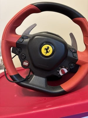 Thrustmaster Ferrari Red Legend Racing Wheel – PC/PS3 – No Pedals – Tested – A3 - Image 1 of 4
