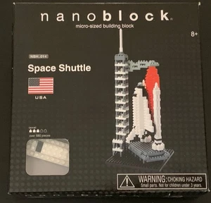 Nanoblock Space Shuttle NBH-014 Micro-Size Baustein Bausatz 580+ Teile komplett - Bild 1 von 3