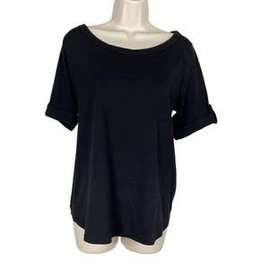 Talbots Damen-T-Shirt Größe 1X schwarz kurzärmlig Stretch Wochenende - Bild 1 von 6