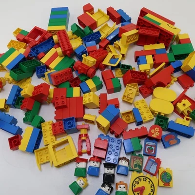 5 Lbs. Vintage LEGO DUPLO Bulk Mixed Lot Vehicles Parts Pieces Bricks Figures - Image 1 of 4
