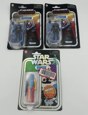 LOTE DE 3 STAR WARS Colección Vintage MANDALORIAN KOSKA REEVES & STORMTROOPER Foto 1 de 4