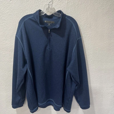 Camisa Pullover Manga Larga Azul Golf Pebble Beach Performance 1/4 Cremallera XXL Foto 1 de 4