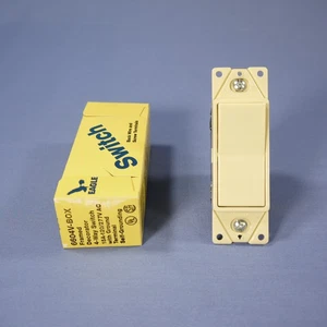 Eagle Ivory Framed 4-WAY Decorator Rocker Wall Light Switch 15A 120/277V 6604V - Picture 1 of 6