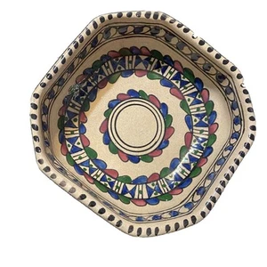 Nabeul Tunisia ceramica ceramica ciotola ottagonale studio arte ceramica - Foto 1 di 10