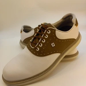 Scarpa uomo Footjoy 57905 Traditions taglia US 9,5 bianco/marrone - Foto 1 di 14