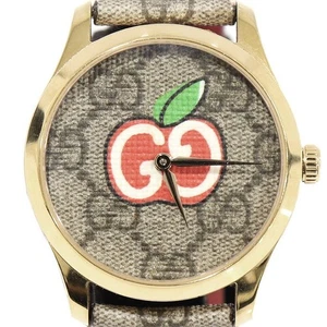 Gucci Montre Femme Quartz en Acier Logo Apple 38MM 126.4 145236410 - Picture 1 of 8