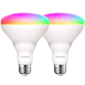 Smart Light Bulb BR30 RGB Color Changing LED WiFi Dimmable Multicolor Light B... - Picture 1 of 9