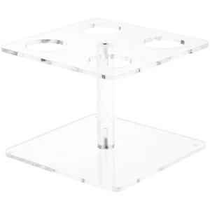 Soporte de exhibición de cono de gofre de helado acrílico transparente Plymor, 4,5" H x 6,5" W x 6,5" D - Imagen 1 de 1