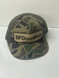 VTG BF Goodrich Embroidered Patch Camo SnapBack Trucker Hat - Picture 1 of 6