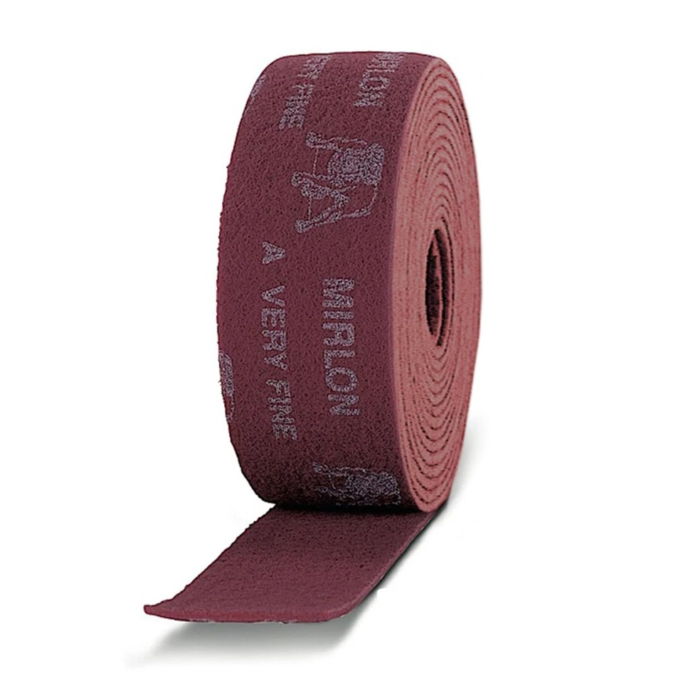 Mirka 18-573-447 Mirlon 18 Series Very Fine Maroon 4in. x 33ft. Scuff Roll - Image 1 of 1