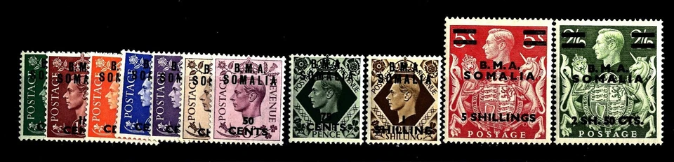 SOMALIA - Amministrazione britannica - 1948 "B.M.A. SOMALIA" and New Value MLH** Foto 1 de 1
