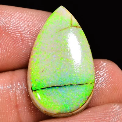 6.25 Ct Australian Monarch Opal Cabochon Pear Shape Gemstone 14x24x3 mm lp-53 - Image 1 of 4