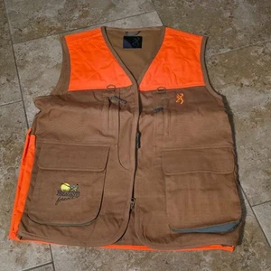 NEW Browning Upland Pheasants Forever Hunting Vest Size Medium M Blaze Tan - Picture 1 of 13