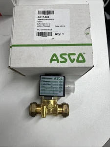 12v DC Normally Closed ASCO Valve 7.1mm Orifice 15mm pipe – 3W – 0-0.7 BAR - Picture 1 of 5