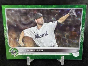 COLE SULSER 2022 TOPPS UPDATE #US103 GREEN FOIL PARALLEL /499 MIAMI MARLINS - Picture 1 of 2