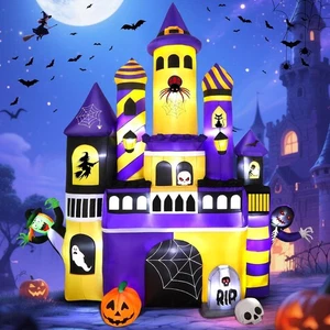 Decoración Exterior Gigante, Halloween Gran Golpe 11FT Halloween Inflables Castillo - Imagen 1 de 9