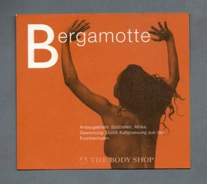 Carte publicitaire- advertising card - Bergamotte  The Body Shop recto verso - Picture 1 of 2