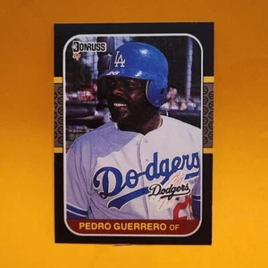 1987 Donruss #53 Pedro Guerrero Los Angeles Dodgers Baseball Card - Picture 1 of 2