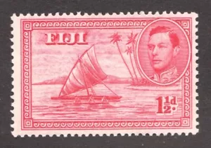 1938 Fiji - Sc# 119 - 1½d KGVI "Empty Canoe Version" - MNH Cv$12 - Picture 1 of 1