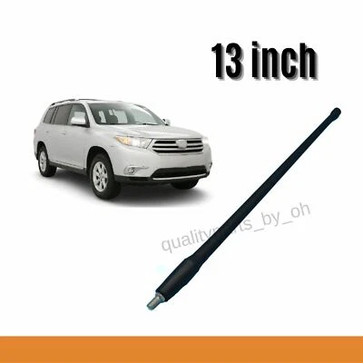Antena de mástil AM/FM de radio negra de 13" para Toyota Highlander 2001-2011 Foto 1 de 2