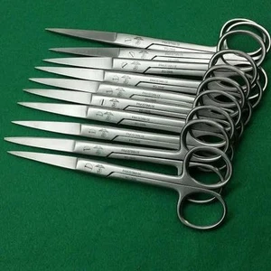 10 O.R Dressing Operating Scissors SHARP/SHARP 5.5" ROUND PATTERN SURGICAL INST - Picture 1 of 4