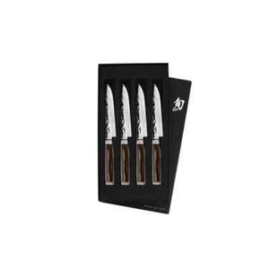 Shun Premier 4 Piece Steak Knife Set TDMS0400 NEW - Picture 1 of 2