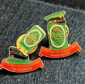 PROBABLY THE WORLD’S BEST POLICE SERVICE RUC CARLSBERG PIN BADGE - Picture 1 of 12