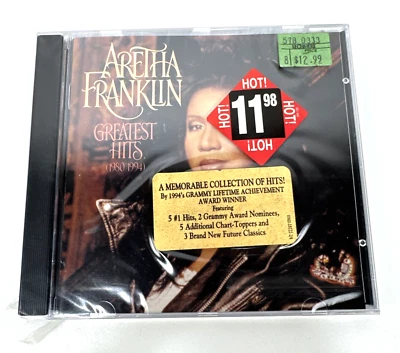 Aretha Franklin - Greatest Hits 1980-1994 Arista (SEALED) Cracked Case Read Foto 1 de 4