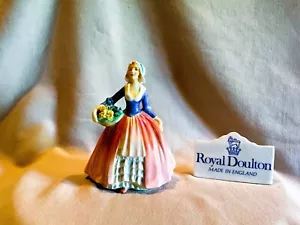 ROYAL DOULTON FIGURINE " Janet” HN1916 5 1/4" blue and pink - Picture 1 of 11