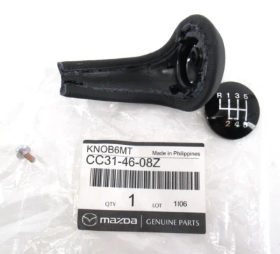 Genuine OEM Mazda CC31-46-08Z Manual Leather Stick Shift Knob Cover - Image 1 of 4