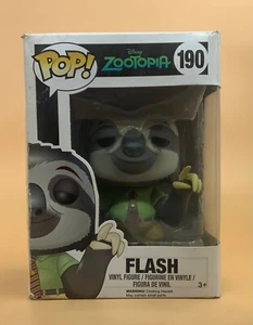 Funko Pop Disney Zootopia Flash #190 DMV Sloth Retired Rare New Pop Protector - Picture 1 of 6
