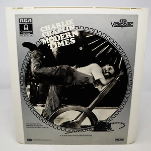 VINTAGE 1983 80s CHARLIE CHAPLIN MODERN TIMES CED VIDEODISC PAL UK RARE - Imagen 1 de 6