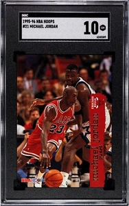 Michael Jordan 1995-96 NBA Hoops 21 SGC 10 GEMA COMO NUEVO BULLS HOF POP 1 - Imagen 1 de 2