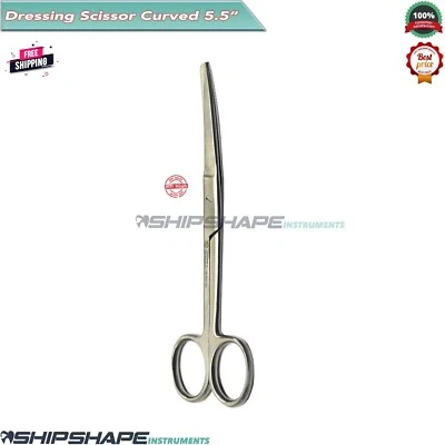 5.5" Operating Scissors Blunt / Sharp Curved Surgical Instruments, Stainless CE - Image 1 of 4