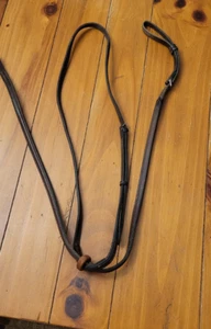 Standing Martingale, horse, brown, raised leather. - Picture 1 of 5