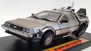 Sun Star 1/18 Scale Model Car 2710 - Deloren Back To The Future II - Silver - Foto 1 di 8