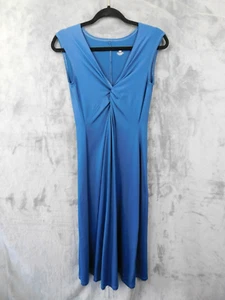 Patagonia Dress Women Medium Blue Bandha Front Twist Coastal Flowy Cruise Resort - Picture 1 of 9