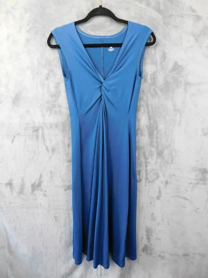 Patagonia Dress Women Medium Blue Bandha Front Twist Coastal Flowy Cruise Resort - Image 1 of 4