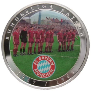 FC BAYERN MÜNCHEN - MÜNZE-MEDAILLE - BUNDESLIGA SAISON 1967/1968 - Bild 1 von 2