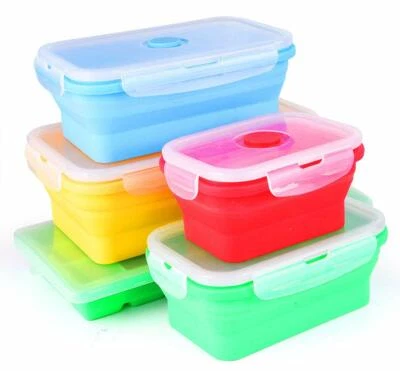 BO-TOYS Collapsible Silicone Storage Set of 4 Plus BONUS 21 Cavity Ice Tray