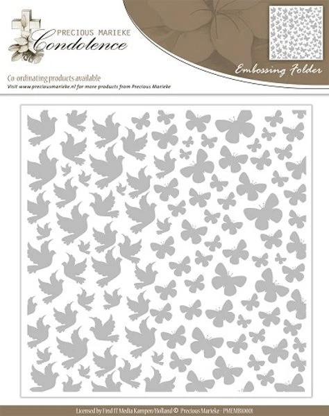 Prägeschablone / Embossing Folder  - Kondolenz - Precious Marieke  (PMEMB10001) - Bild 1 von 1