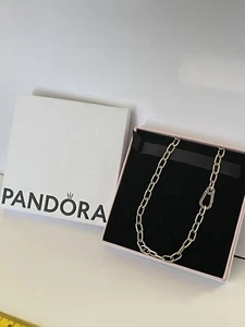 Authentic Pandora ME Small Link Chain Necklace Sterling Silver NEW IN BOX 50cm - Picture 1 of 6