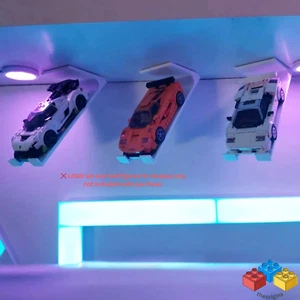 Soporte de estante en ángulo colgante 3D personalizado compatible con Speed Champions - blanco - Imagen 1 de 9