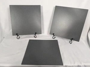 Lot Of 3 Lego Dark Bluish Gray Baseplate 32 x 32 Stud 10" x 10" Plate Platform - Picture 1 of 6