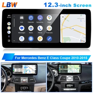 12.3'' Android Car GPS 2+32GB For Mercedes Benz E Class Coupe 2010-15 Radio Wifi - Imagen 1 de 12