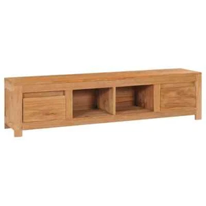 Madera Maciza de Teca Mueble para TV Armario Televisión Auxiliar vidaXL - Imagen 1 de 8